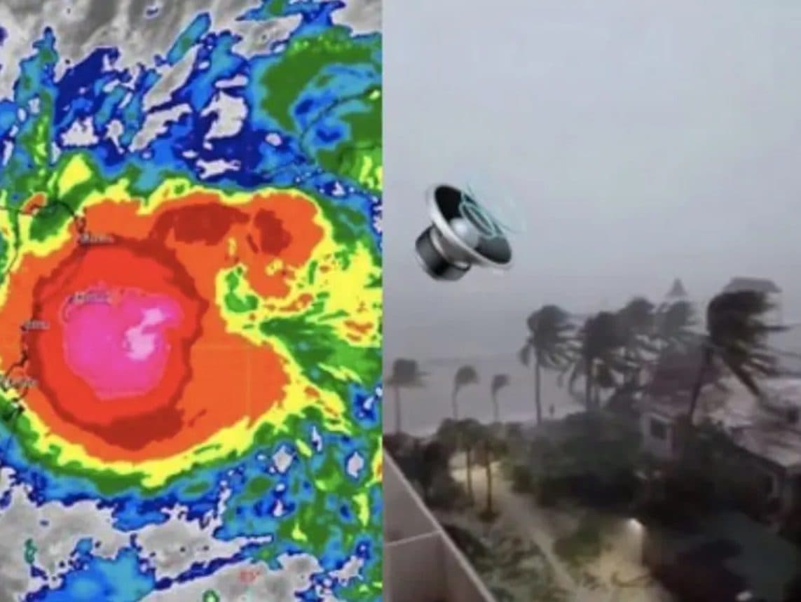 Así se escucha el ‘escalofriante’ sonido del huracán Beryl al tocar tierra en Quintana Roo