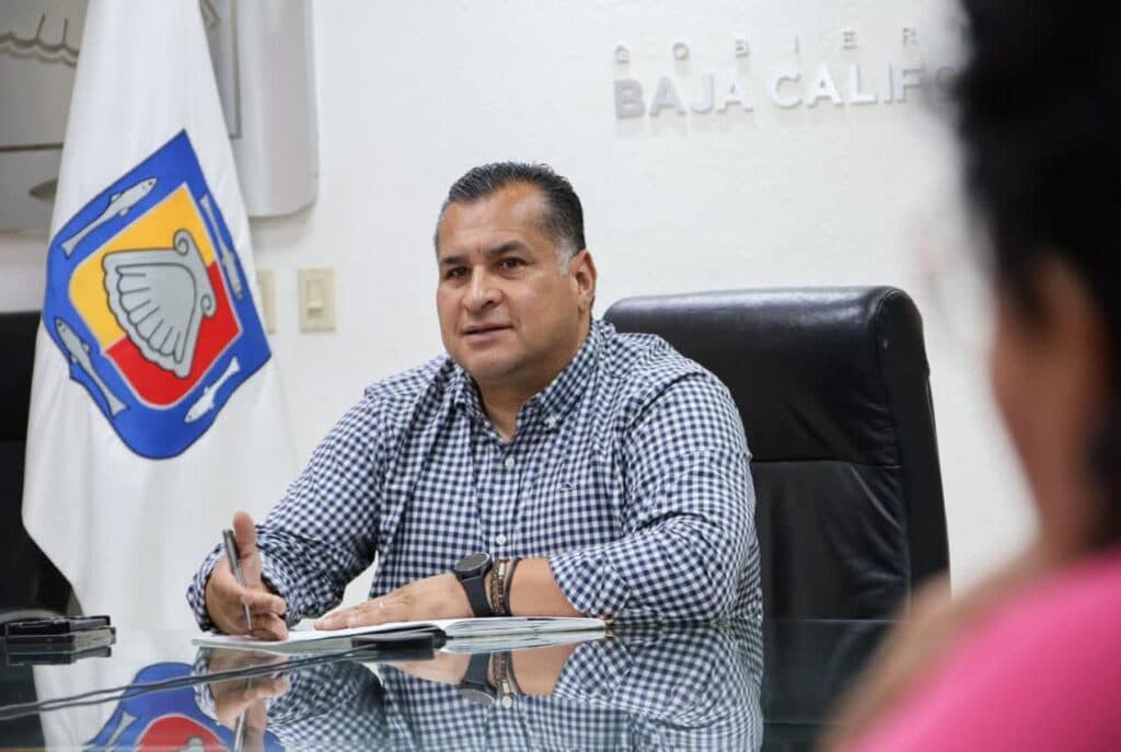 Saúl González Núñez, Secretario General de Gobierno de Baja California Sur, en reunión sobre la Cuarta Transformación y su candidatura a 2027.