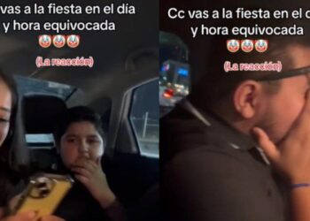 Familia se viraliza por confundir fecha de fiesta