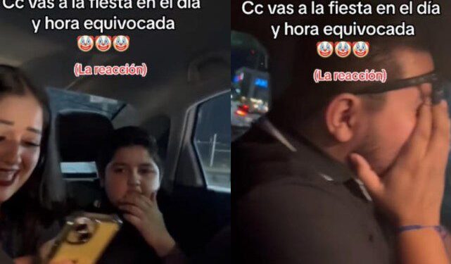 Familia se viraliza por confundir fecha de fiesta