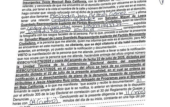 Ruiz Uribe es exonerado por el IEEBC tras denuncia por supuesta promoción personalizada