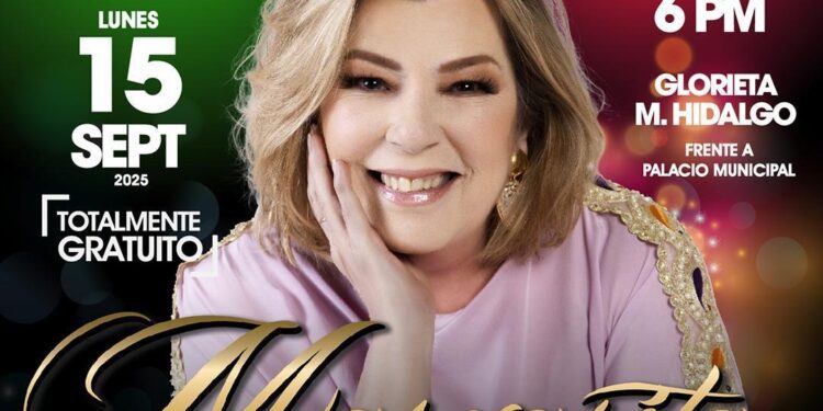 Invita Gobierno Municipal a celebrar la Independencia de México con Margarita ‘La Diosa de la Cumbia’