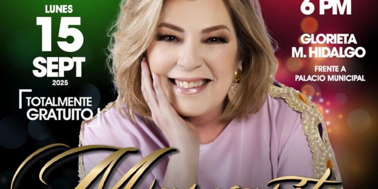 Anuncia Gobierno Municipal concierto para celebrar el Grito de Independencia con Margarita ‘La Diosa de la Cumbia’