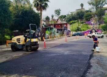 Continúa XXV Ayuntamiento de Tijuana con trabajos de bacheo en delegaciones municipales